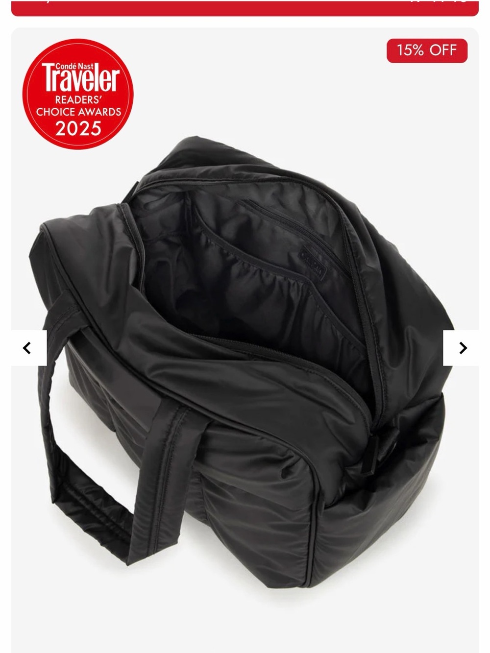 CALPAK Luka Duffel in Matte Black • Excellent Condition - Picture 2 of 11